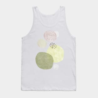 abstract contemporary stone art, the balance of life, monochrome, minimalist modern art Tank Top